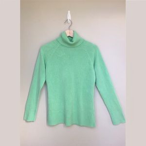 Motherhood ~ light green turtle neck sweater